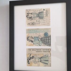 Artist trading card vintage pattern collage art